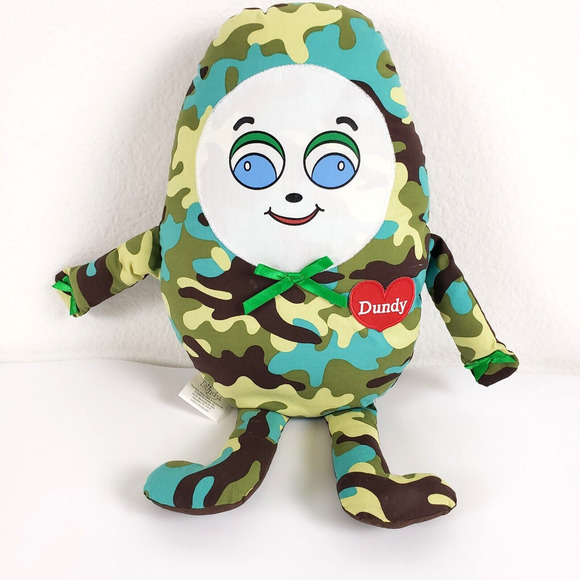 2005 Dundy Buddy Doll Plush Camo Puffy Pillow with Purpose Hospital Friendly 18" - Picture 1 of 10